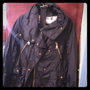 Black Burberry Rain Jacket